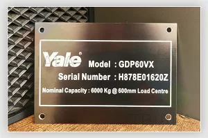 aluminium data plates