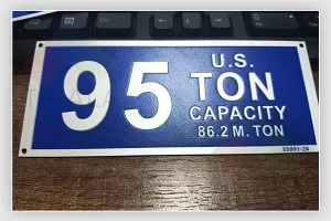 aluminium data plates