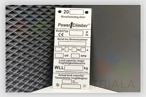 aluminium data plates