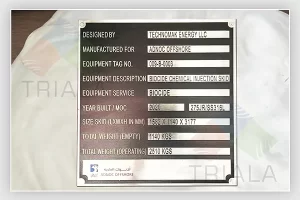stainless steel data plates