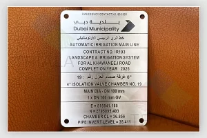 stainless steel data plates