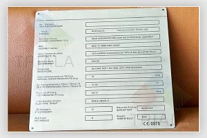 stainless steel data plates
