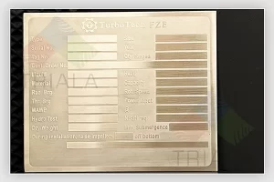 stainless steel data plates
