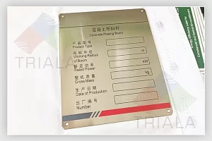 stainless steel data plates