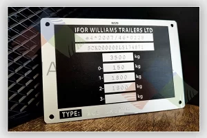 aluminium rating plate
