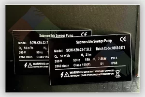 aluminium rating plate