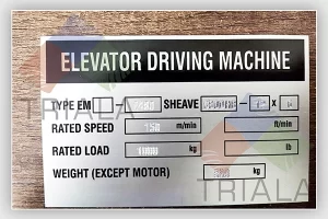 aluminium rating plate