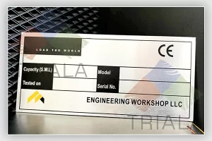 aluminium rating plate