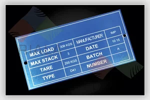plastic rating plate