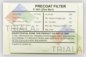 plastic rating plate