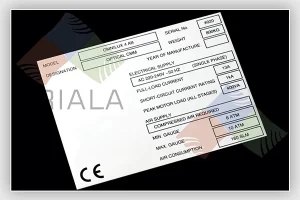 plastic rating plate