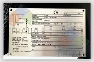 stainless steel rating plate