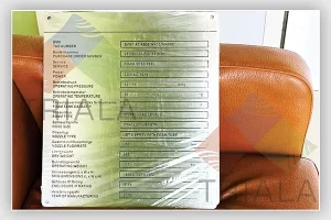 stainless steel rating plate