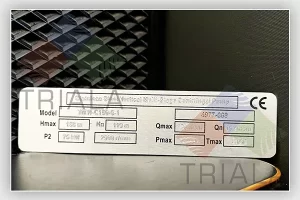 stainless steel rating plate