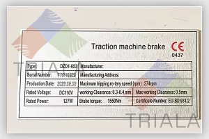 stainless steel rating plate