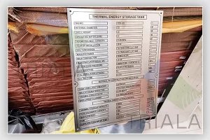 stainless steel rating plate