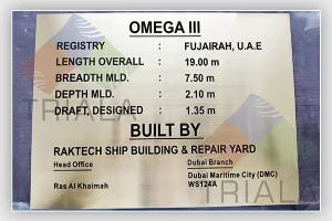 stainless steel rating plate