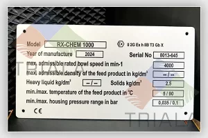 stainless steel rating plate