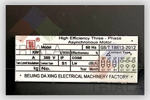 stainless steel rating plate