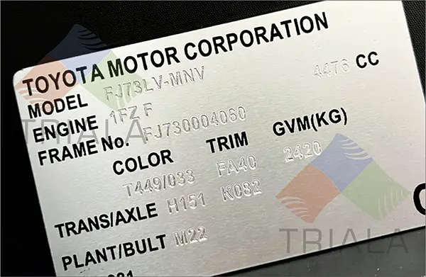 data / diamond engraving